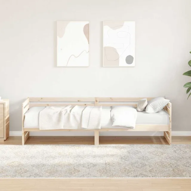 vidaXL Dagbed zonder matras 80x200 cm massief grenenhout bruin