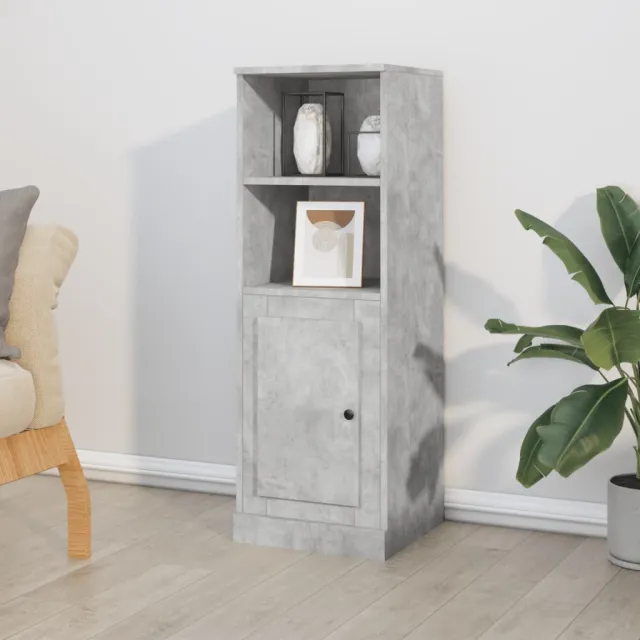 vidaXL Hoge kast 36x35,5x103,5 cm bewerkt hout betongrijs grijs, foto 2