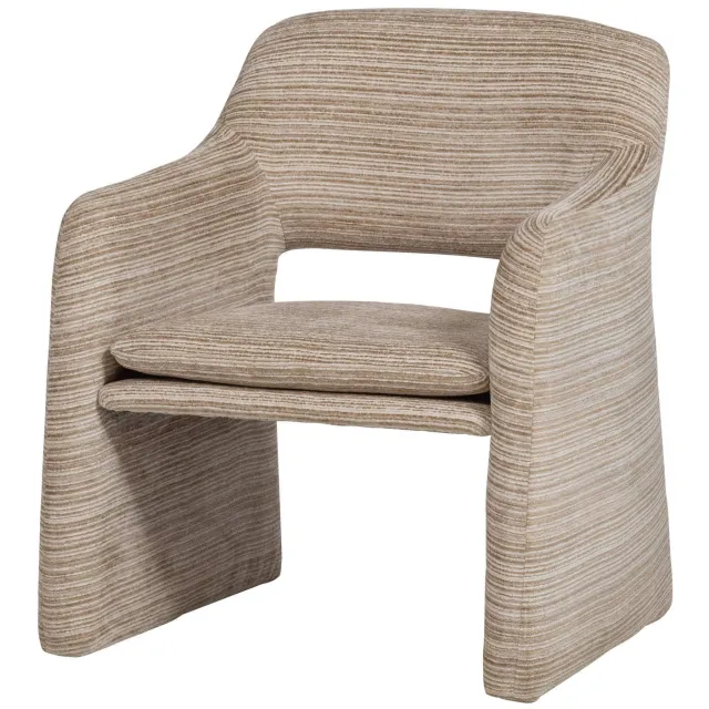 WOOOD Lyric Fauteuil - Streep Dessin - Naturel - 81x70x65 natural