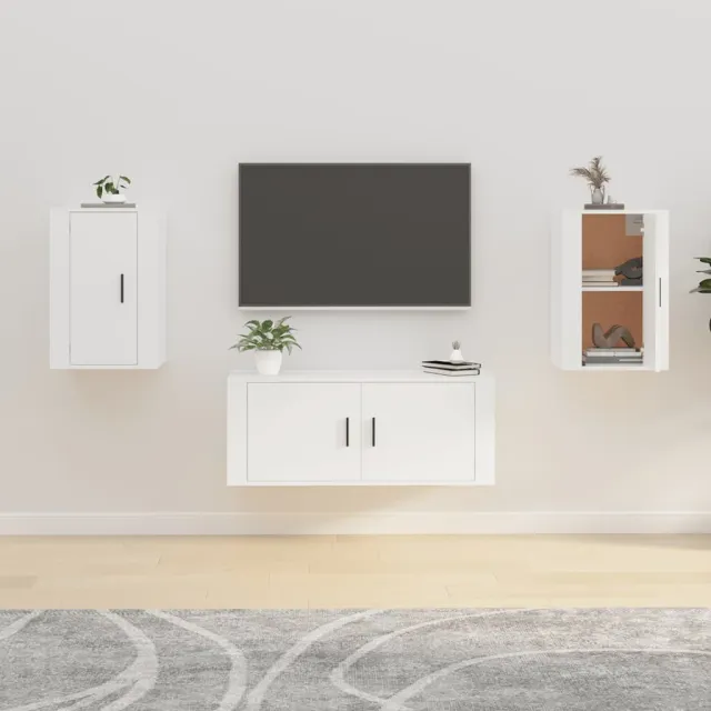 vidaXL Tv-wandmeubels 2 st 40x34,5x60 cm wit, foto 2