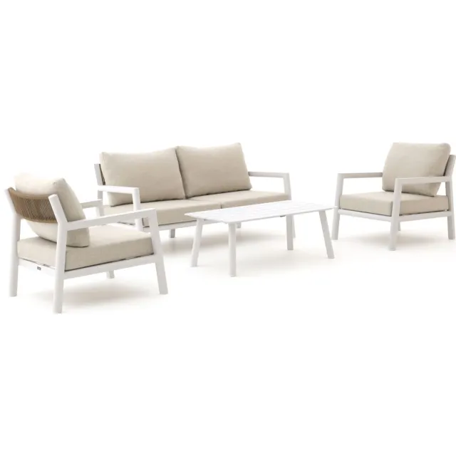 Manifesto Furniture Manifesto Corsano stoel-bank loungeset 4-delig Taupe