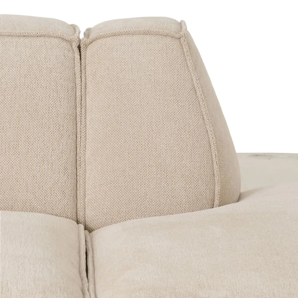 NOUS Living hoekbank met ronde hoek Newton - beige, foto 6