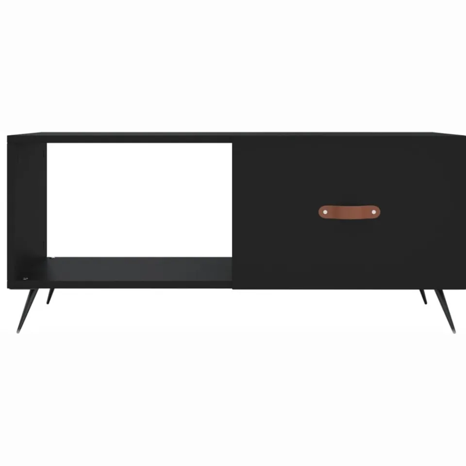vidaXL Salontafel 90x50x40 cm bewerkt hout zwart