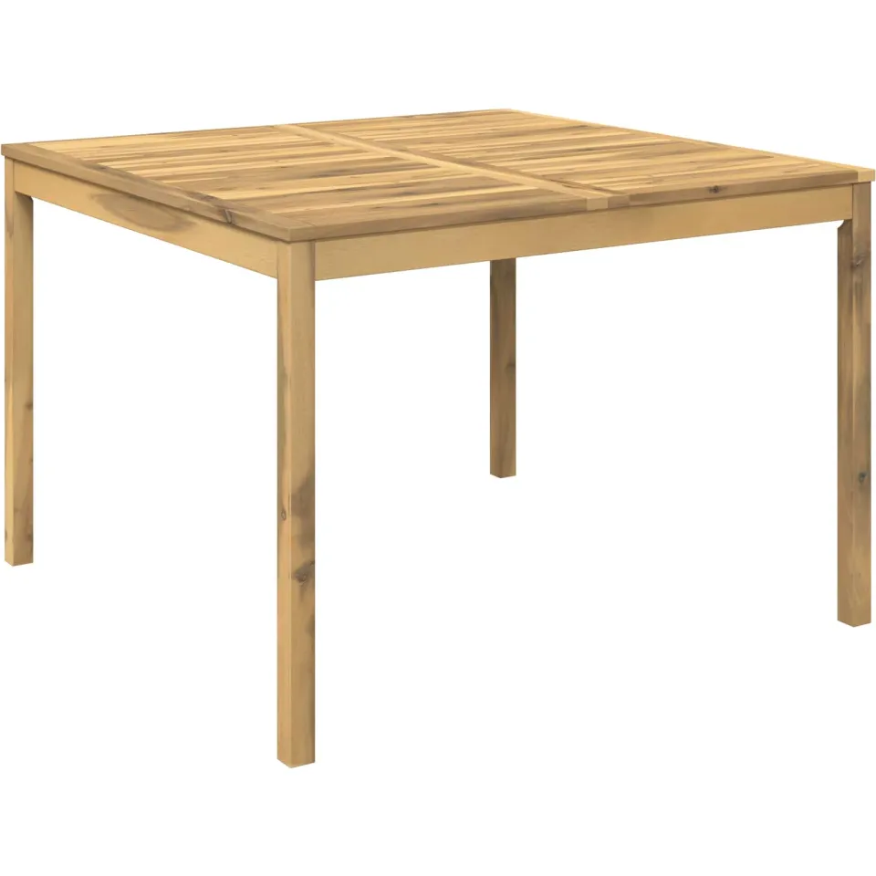 vidaXL Tuindiner tafel LAREN Witgewassen 110 x 108,5 x 75 cm, foto 3
