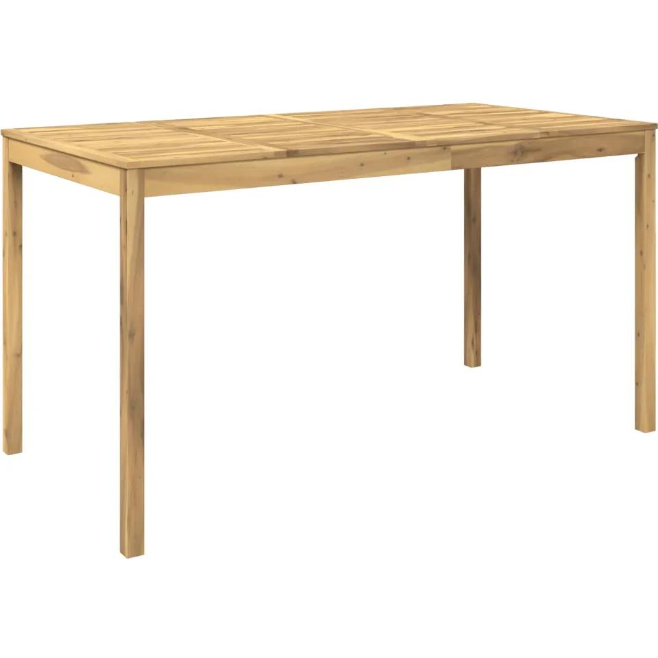 vidaXL Tuinbar Tafel LAREN Wit 196 x 100 x 105 cm Massief Acaciahout, foto 3