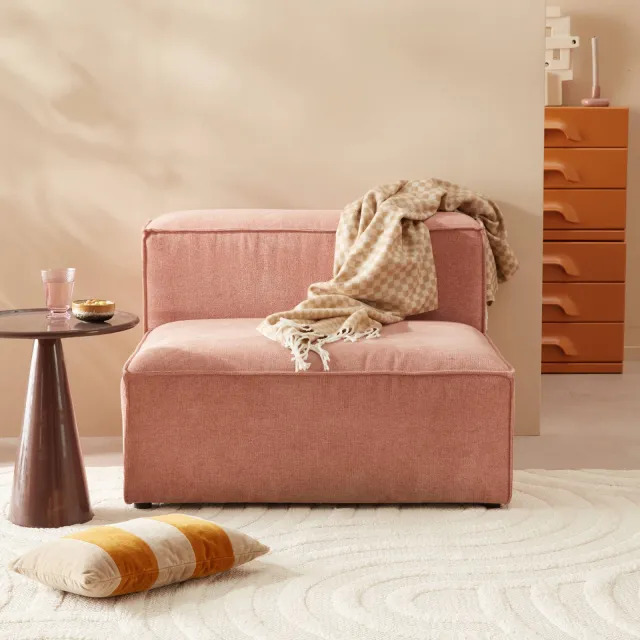 NOUS Living hoekbank Igor - roze