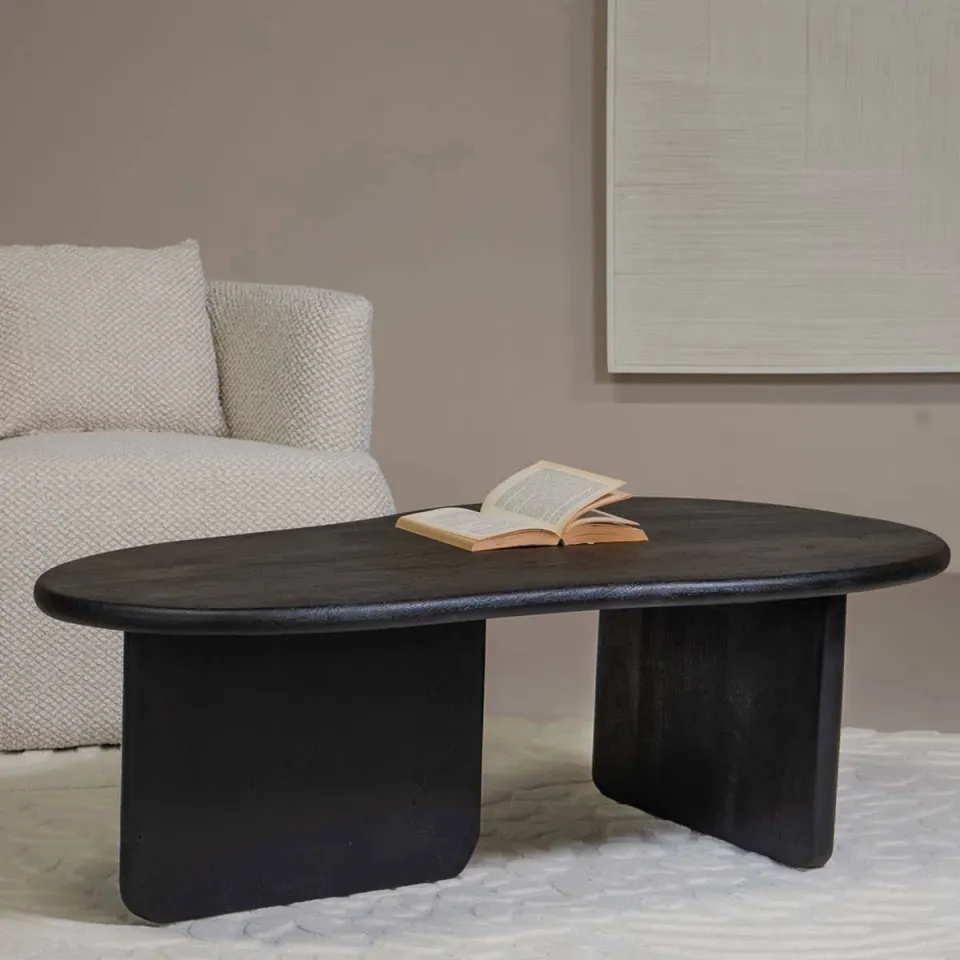 Giga Meubel Salontafel Sira - Organisch - Mangohout - 130cm, foto 4
