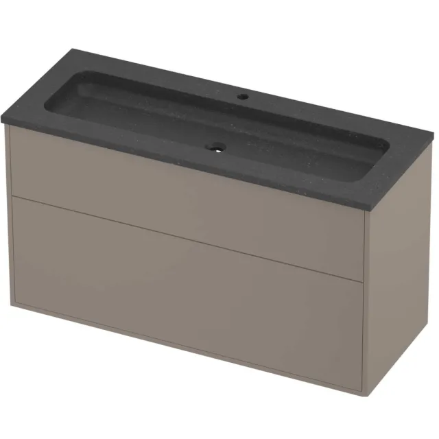 Proline Rollo Badmeubelset Hardsteen Elegant 1 Kraangat 120x46x67 cm Blue Stone Clay Beige