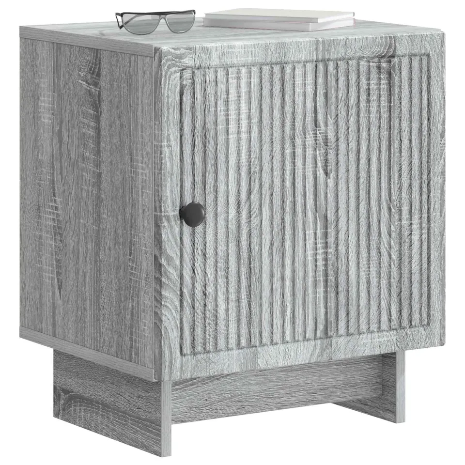 vidaXL Nachtkastje Grijs sonoma 43 x 34,5 x 50 cm Bewerkt hout
