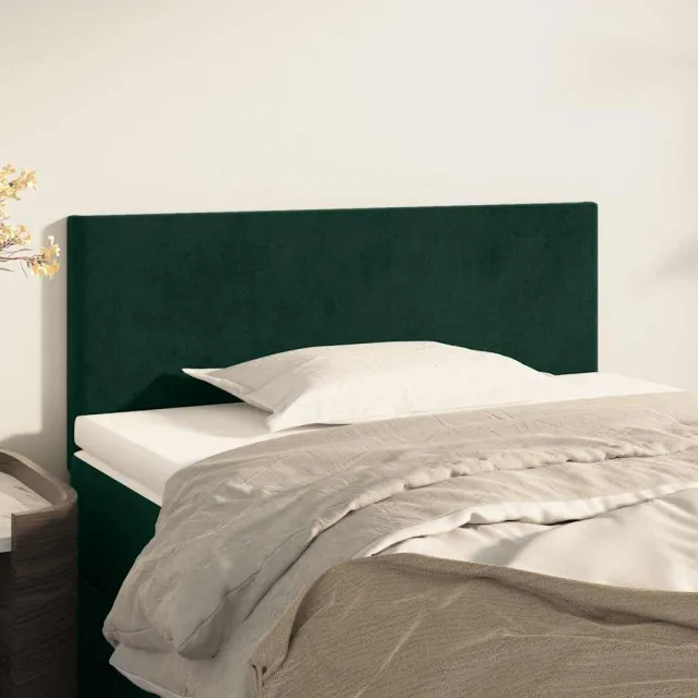 vidaXL Hoofdbord 100x5x78/88 cm fluweel donkergroen groen
