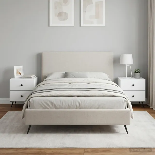 vidaXL Nachtkastje 2 st Wit 43 x 34,5 x 47,5 cm Bewerkt hout