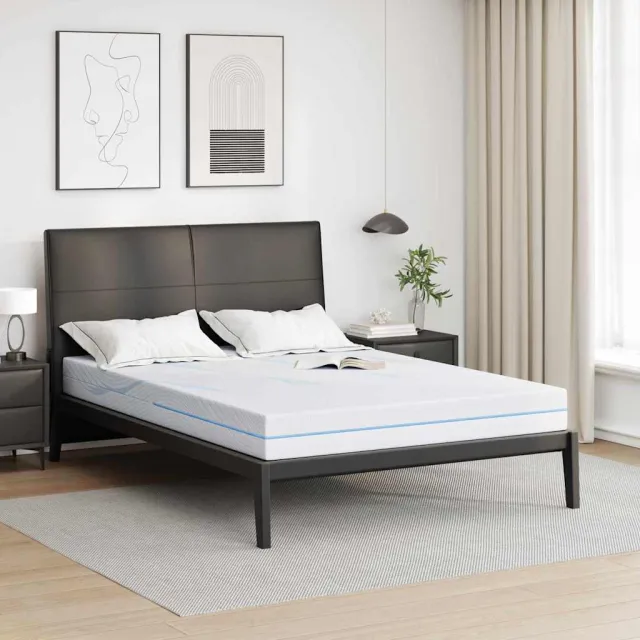 vidaXL Matras Medium stevig 140 x 190 cm Wit