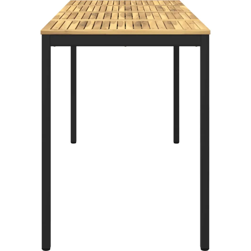 vidaXL Tuinbar Tafel NAARDEN Whitewash en zwart 196 x 80,5 x 105 cm, foto 4