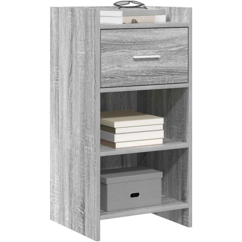 vidaXL Dressoir Grijs Sonoma 40 x 36 x 80 cm Bewerkt hout