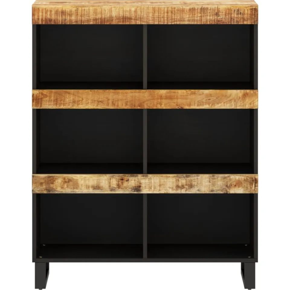 vidaXL Bijzetkast 85x33x107 cm massief mangohout Bruin