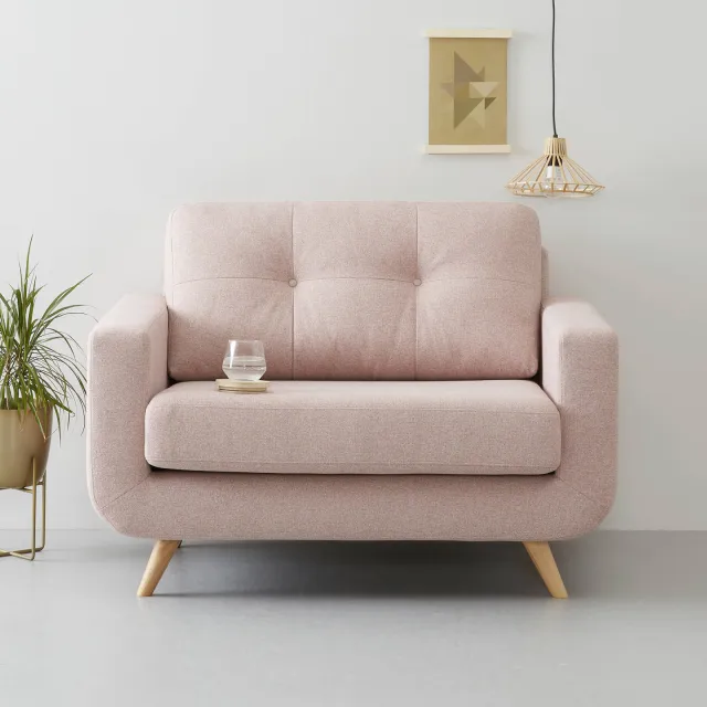 Wehkamp Home loveseat Palermo roze, foto 2