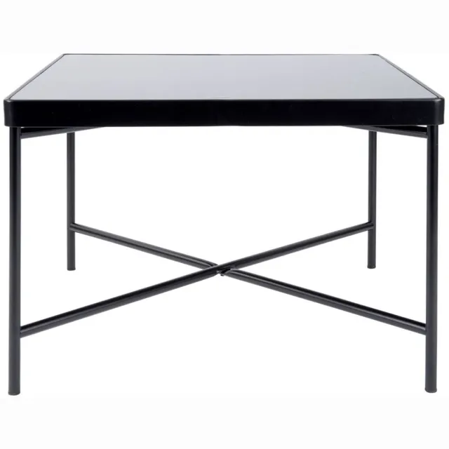 Leitmotiv Salontafel Smooth - Vierkant Mat Zwart - 60x60x40cm - Modern