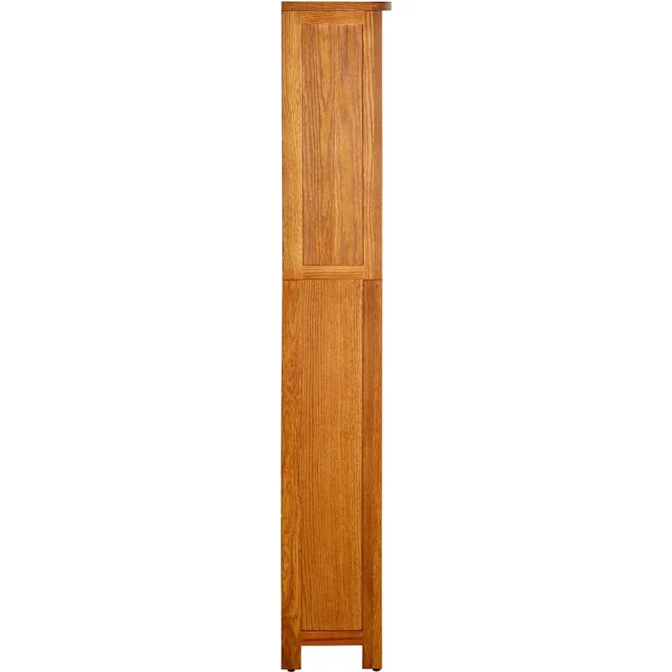 vidaXL Boekenkast met 5 schappen 70x22x140 cm massief eikenhout, foto 2