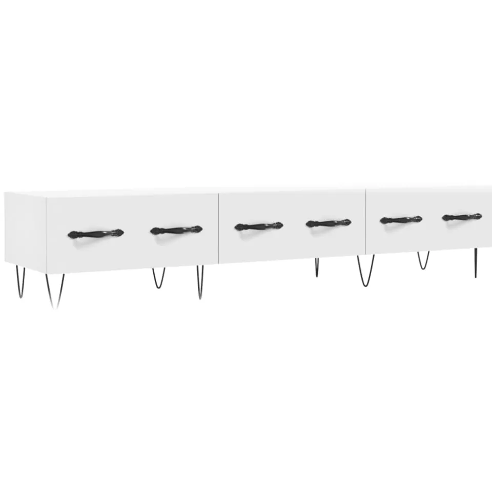 vidaXL Tv-meubel 150x36x30 cm bewerkt hout wit, foto 3