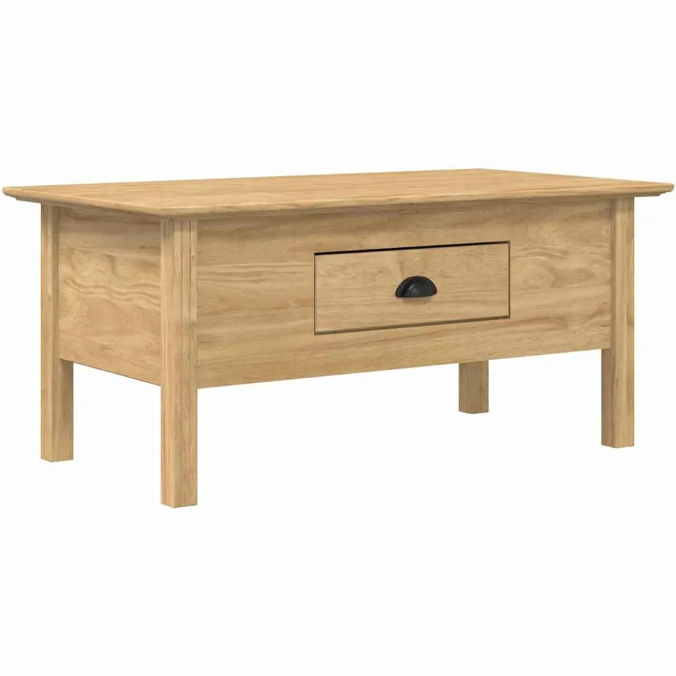 vidaXL Salontafel BODO Honingbruin 100 x 55 x 46 cm Bewerkt hout
