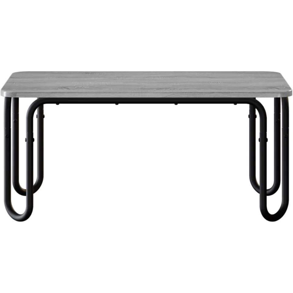 vidaXL Salontafel Grijs Sonoma 100 x 50 x 45 cm Bewerkt hout