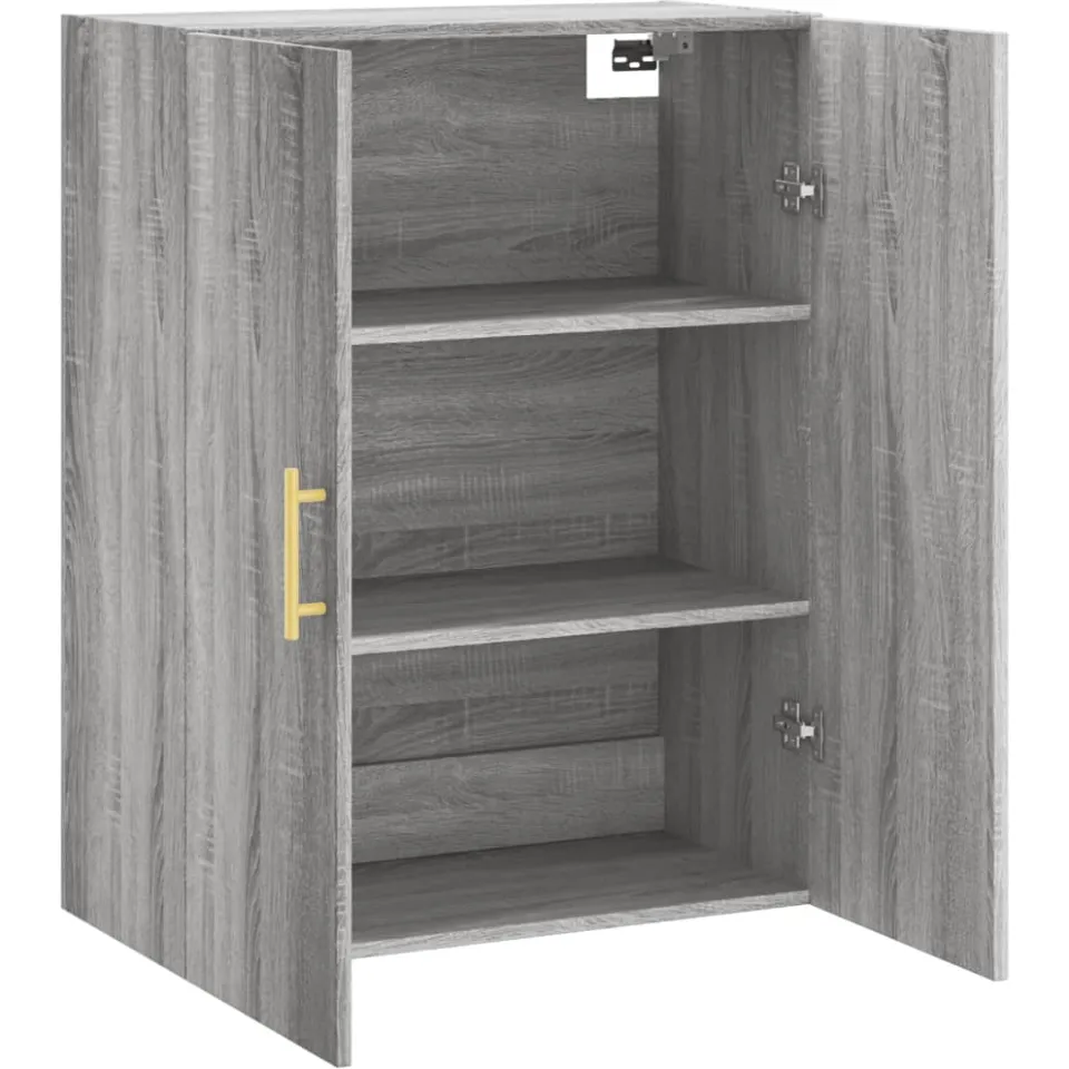 vidaXL Wandkast 69,5x34x90 cm grijs sonoma eikenkleurig, foto 4