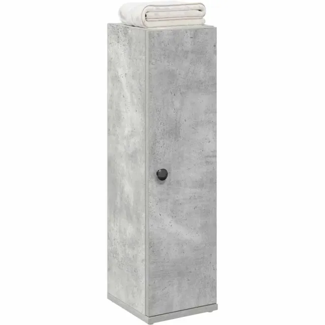 vidaXL Badkamerkast met rolhouder 20,5x22x72 cm betongrijs