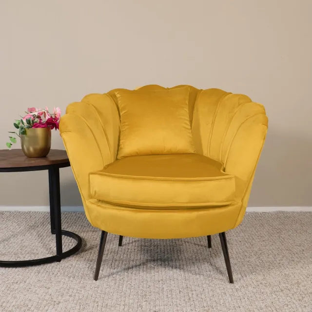Lizzely Garden & Living Fauteuil zitbank 1 persoons Anna goud