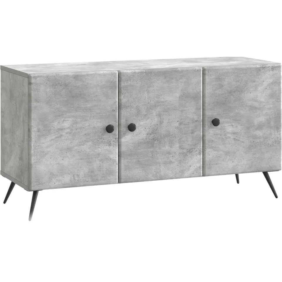 vidaXL Tv-meubel 99 x 34,5 x 50 cm Betongrijs Bewerkt hout grijs