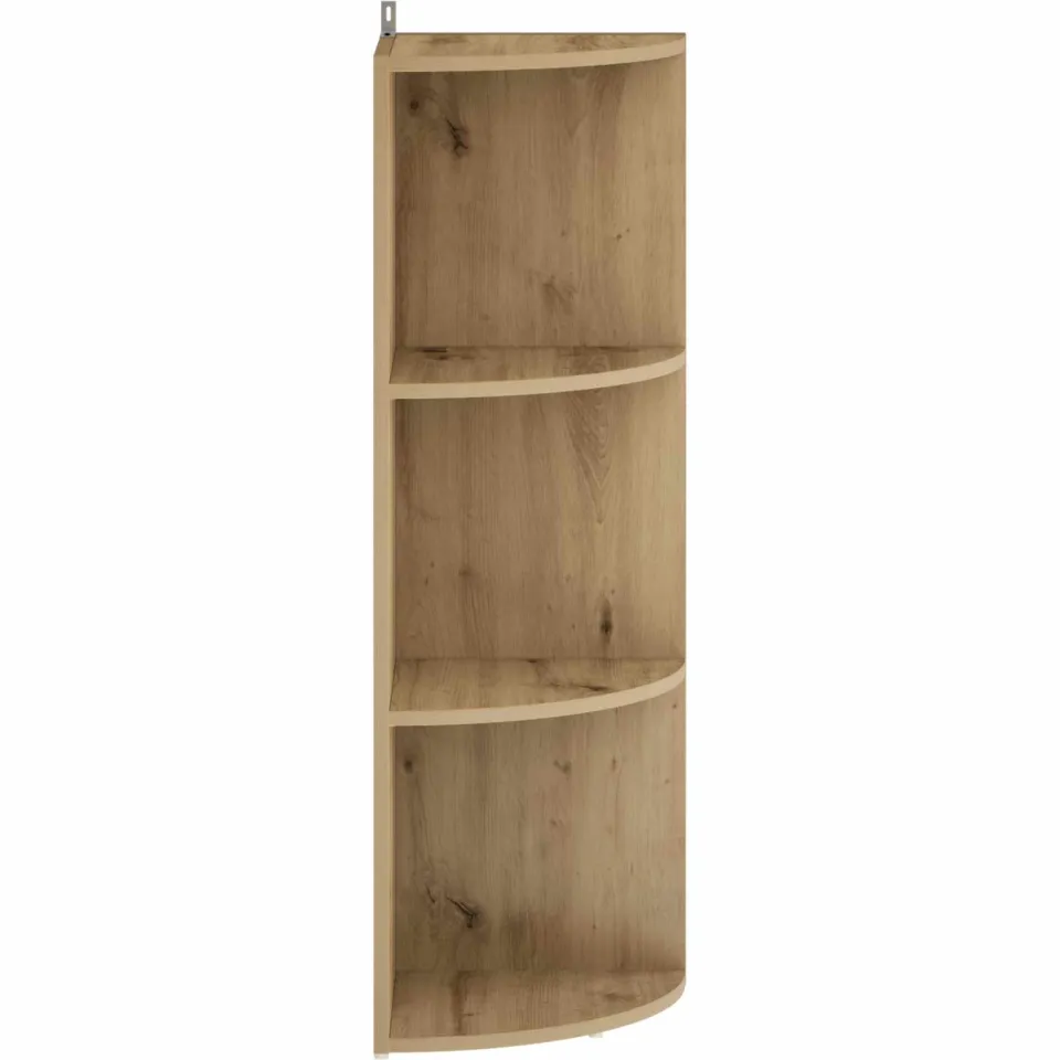 vidaXL Hoekplank 3-laags 41,5 x 41,5 x 107,5 cm Bewerkt hout Bruin