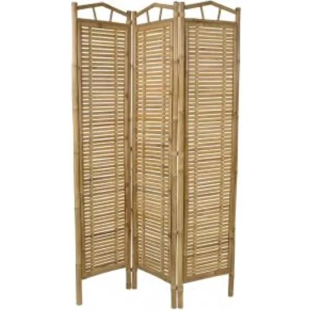 Lesliliving Roomdivider bamboe l120b180cm