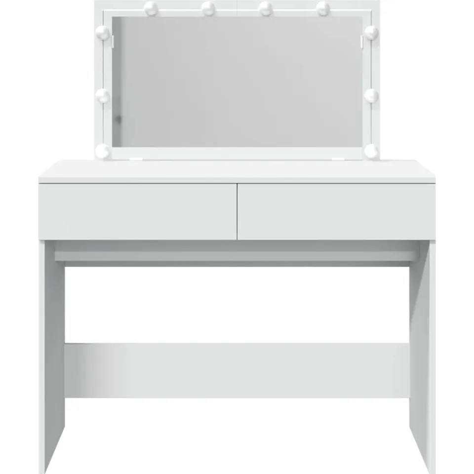 vidaXL Kaptafel met LED-verlichting 100x40x120 cm wit, foto 4