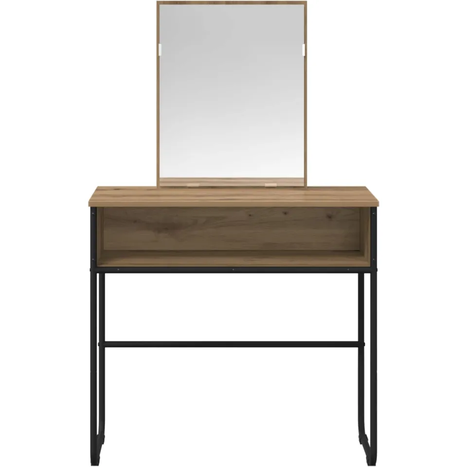 vidaXL Plafondtafel Artisanaal eiken 81 x 40 x 131 cm Bewerkt hout, foto 3
