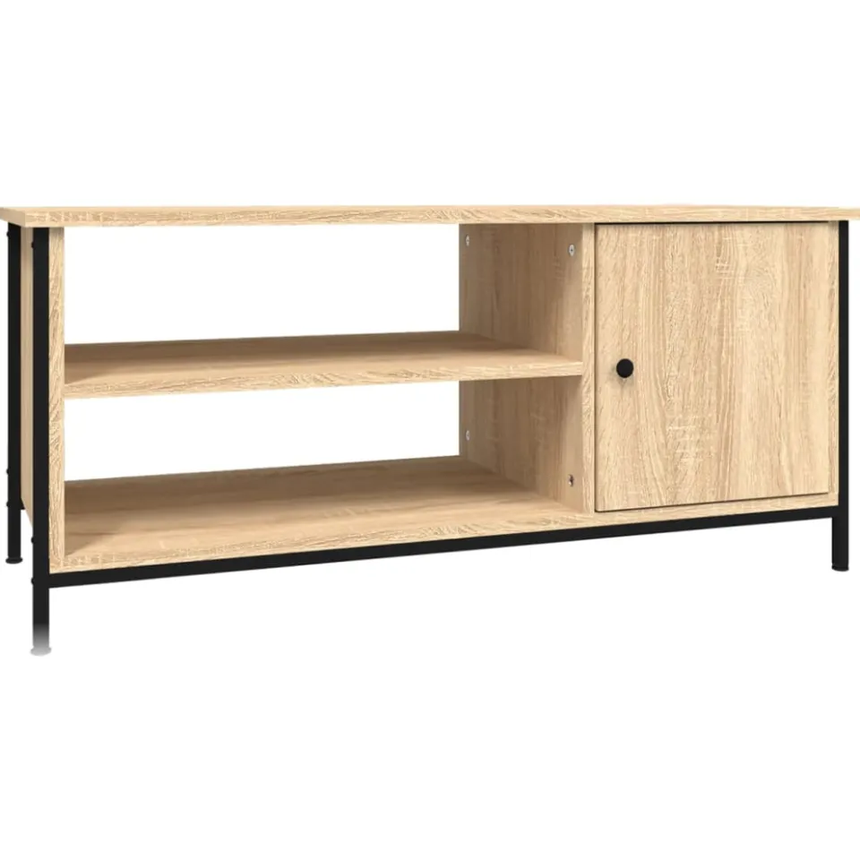 vidaXL Tv-meubel 100x40x45 cm bewerkt hout sonoma eikenkleurig Bruin
