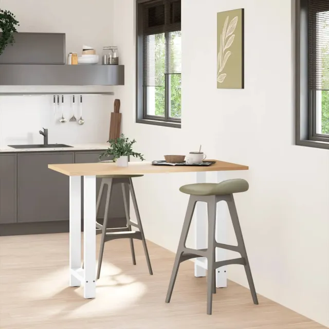 vidaXL Bartafelpoten 2 st 40x(90-91) cm staal wit