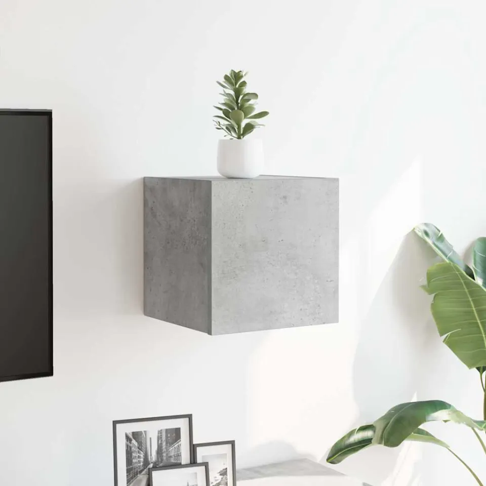 vidaXL Tv-wandmeubel 30,5x30x30 cm betongrijs grijs, foto 3