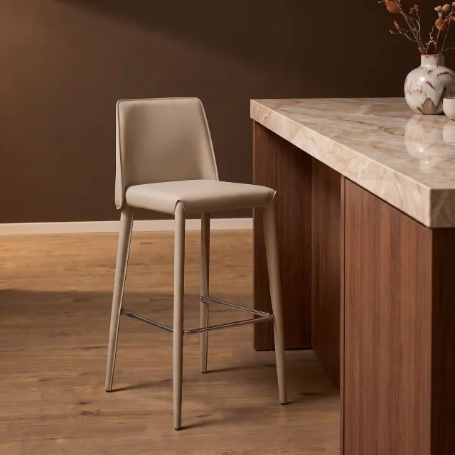 Starfurn Barkruk Isa - Beige - 44x41x107 cm