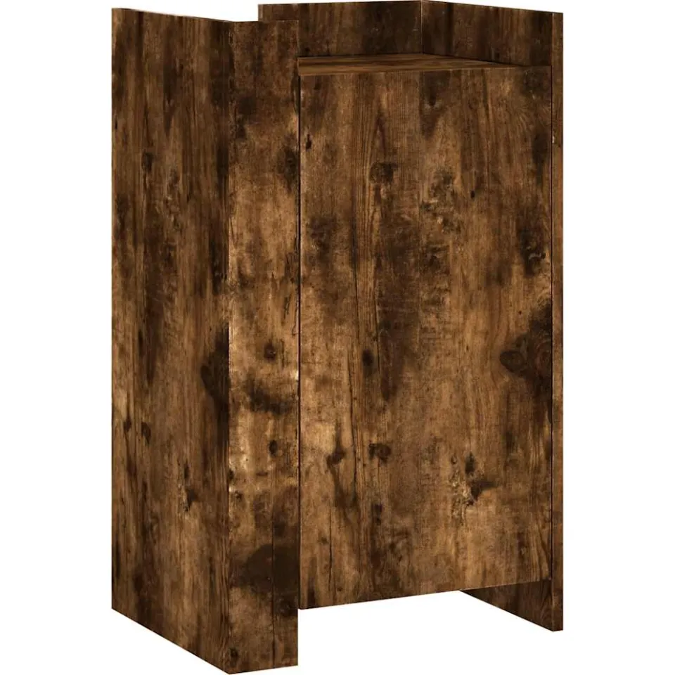 vidaXL Dressoir 45x35x75 cm bewerkt hout gerookt eikenkleurig Bruin
