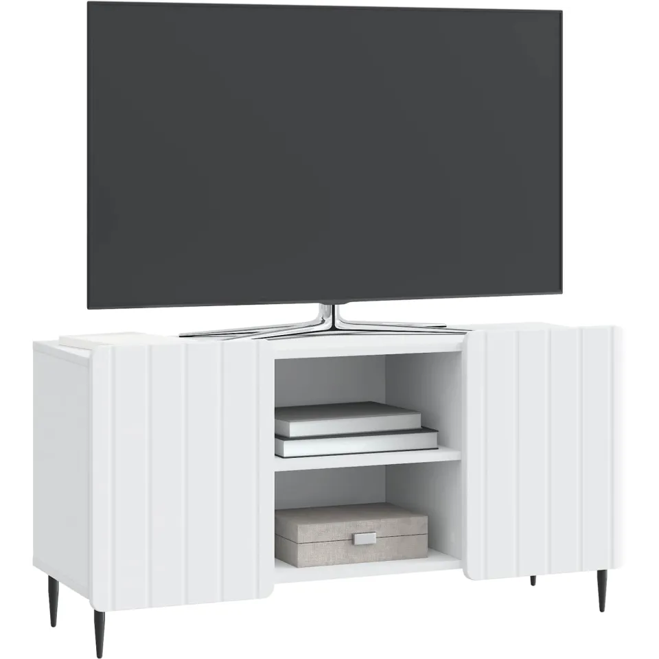 vidaXL TV-kast Wit 102 x 34,5 x 52 cm Bewerkt hout