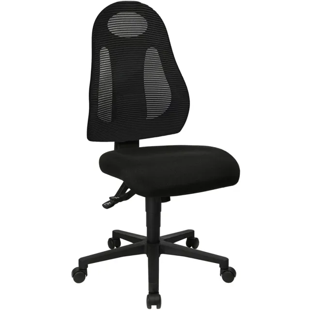 Topstar Bureaustoel Zwart - Synchroonmechanisme - Ergonomisch - Verstelbare Zitting