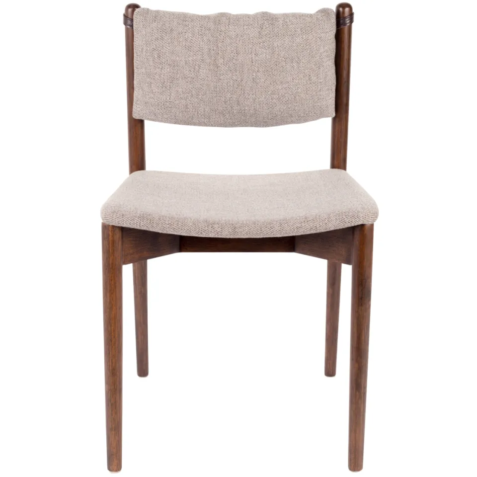 Dutchbone Torrance eetkamerstoel beige Bruin/Beige
