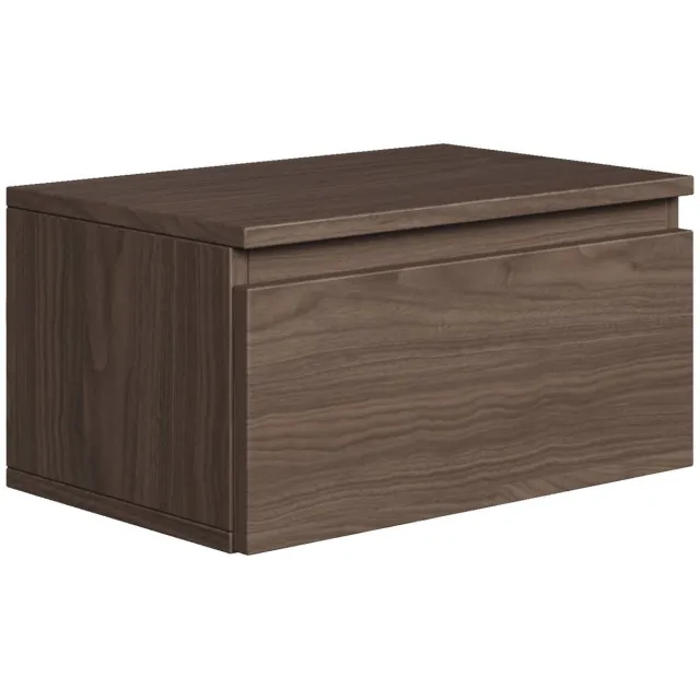 Selsey Bemmi – Wandnachtkastje met lade walnoot Wisconsin 49 cm