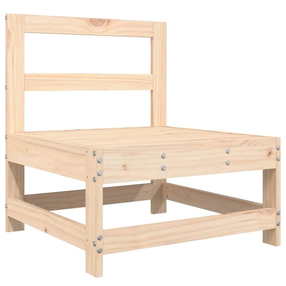 vidaXL 6-delige Loungeset massief grenenhout bruin, foto 4