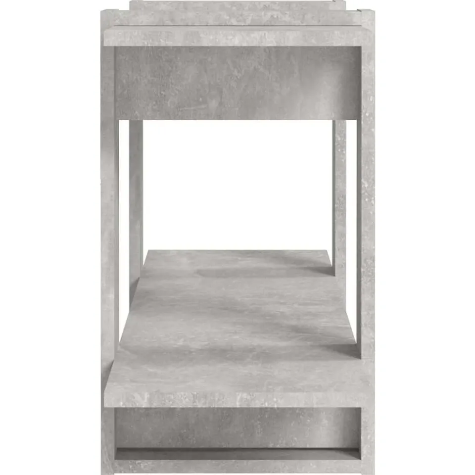 vidaXL Boekenkast 100x30x51 cm bewerkt hout betongrijs grijs, foto 4