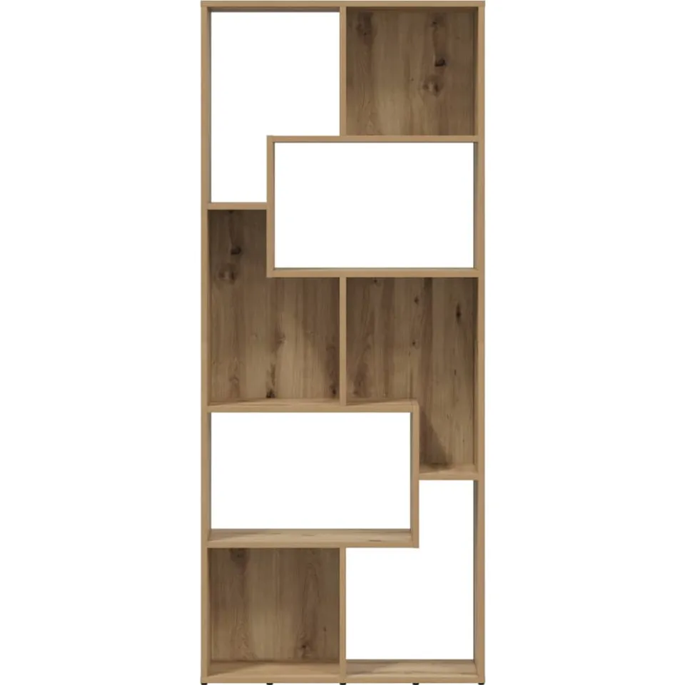 vidaXL Boekenkast Artisan Eiken 67x24x161 cm Bewerkt Hout, foto 3