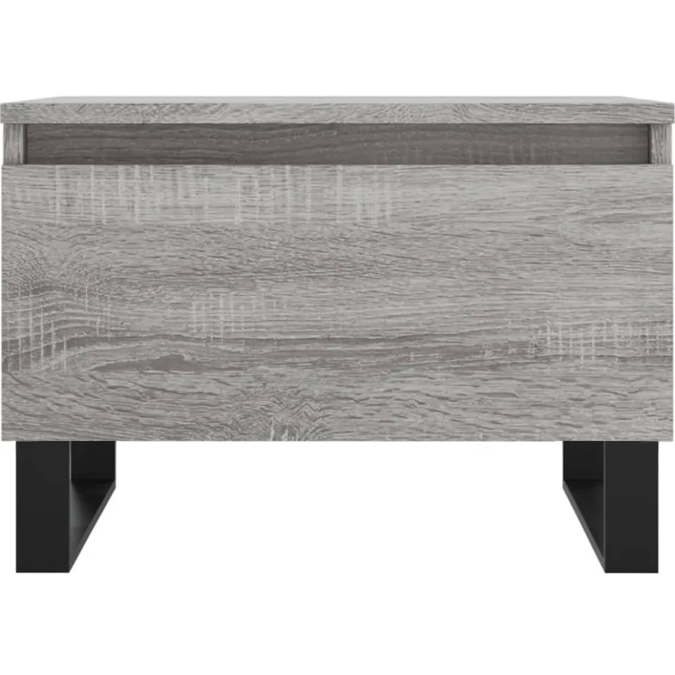 vidaXL Salontafels 2 st 50x46x35 cm bewerkt hout grijs sonoma eiken, foto 4