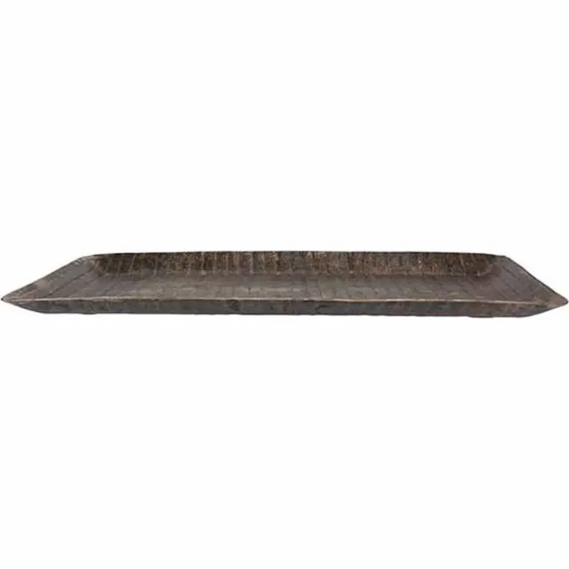 Cosy @ Home Schaal Rustic Zilver 41x22xh2,5cm Alumin Ium
