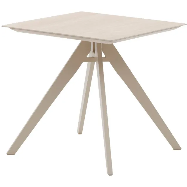 Hespéride Tuintafel voor 2 personen van aluminium TERZANO Argile