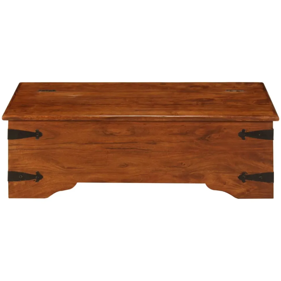 vidaXL Salontafel 110x55x35 cm massief acaciahout met honingafwerking bruin, foto 2
