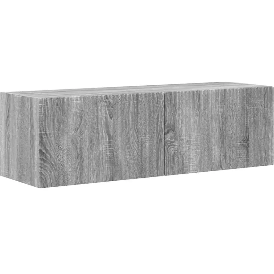 vidaXL TV Wandkast 98 x 31 x 29,5 cm Grijs Sonoma Bewerkt hout, foto 3